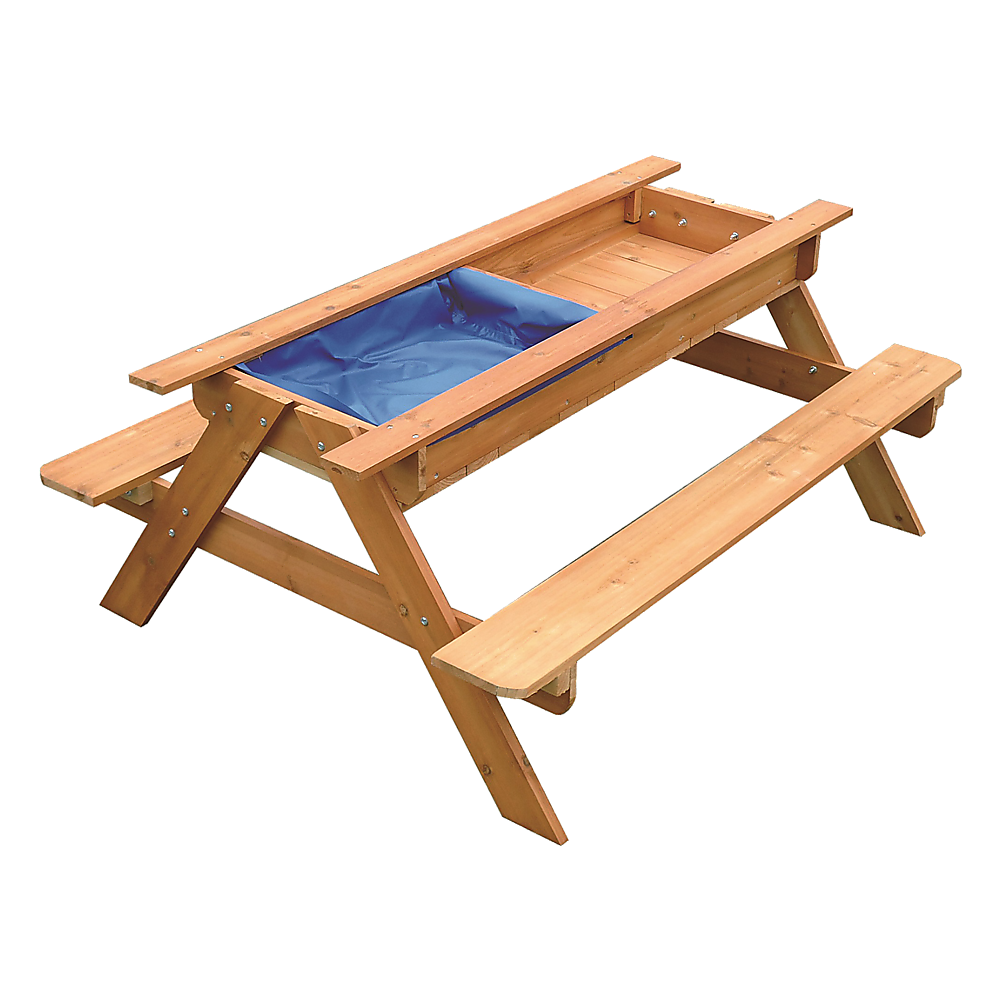 - Sand & Water Wooden Picnic Table – FSC Certified Timber Keezi Baby & Kids > Baby & Kid's Toys > Activity Toys