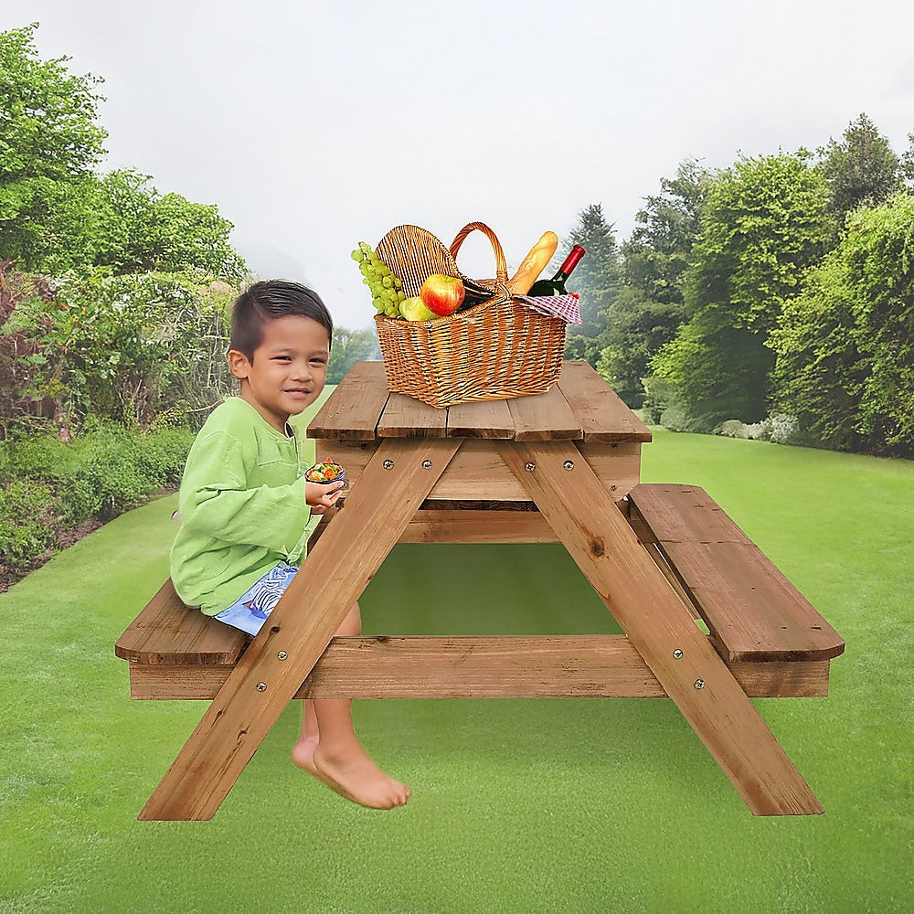 - Sand & Water Wooden Picnic Table – FSC Certified Timber Keezi Baby & Kids > Baby & Kid's Toys > Activity Toys