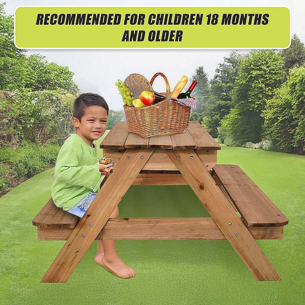 - Sand & Water Wooden Picnic Table – FSC Certified Timber Keezi Baby & Kids > Baby & Kid's Toys > Activity Toys
