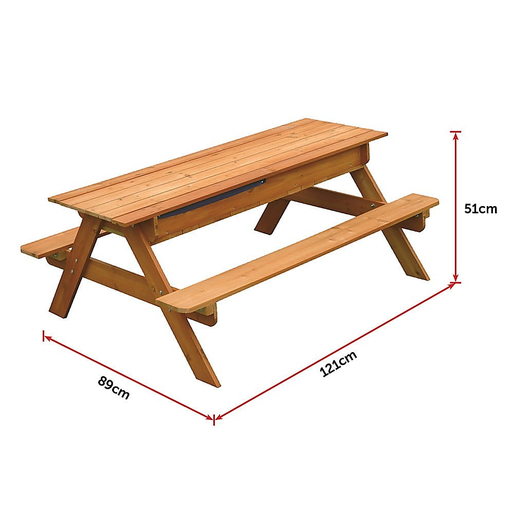 - Sand &amp; Water Wooden Picnic Table – FSC Certified Timber Keezi Baby &amp; Kids &gt; Baby &amp; Kid&#39;s Toys &gt; Activity Toys