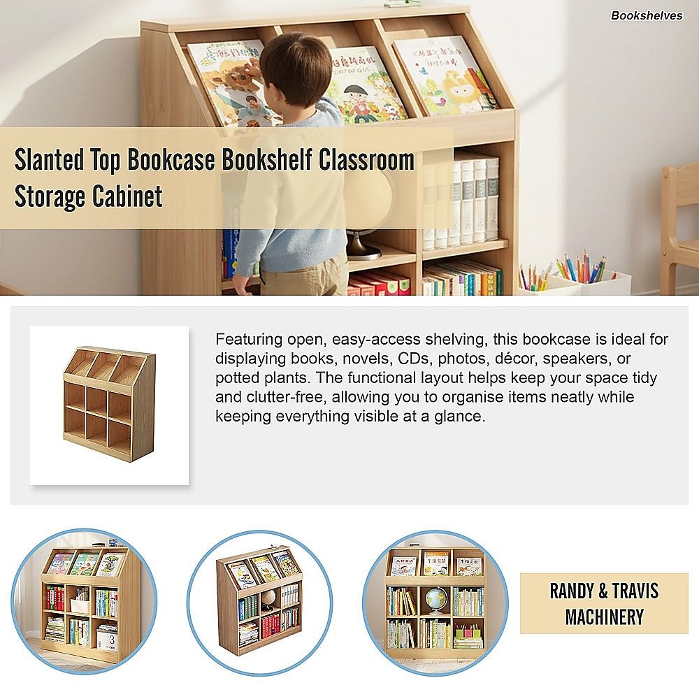 - Kids Bookcase &amp; Toy Storage Organiser - Light Oak Baby Stork Baby &amp; Kids > Kid's Furniture > Kid's Bookcases &amp; Shelves