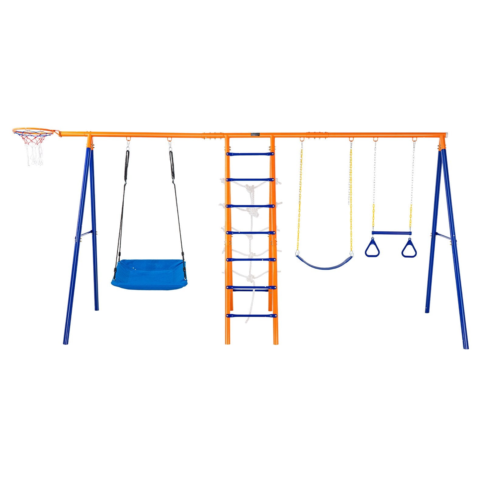 - 6-in-1 Backyard Metal Swing Set with Basketball Hoop – Heavy Duty Capacity Vevor Baby &amp; Kids &gt; Baby &amp; Kid&#39;s Toys &gt; Outdoor Play Equipment