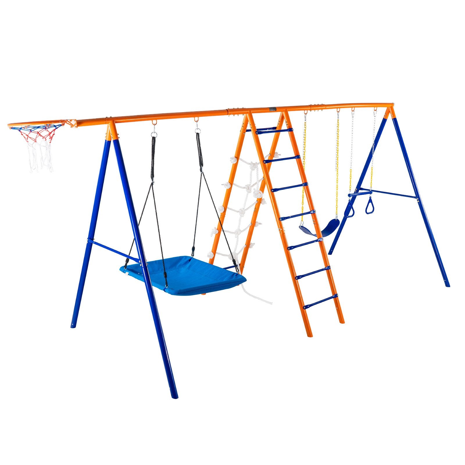 - 6-in-1 Backyard Metal Swing Set with Basketball Hoop – Heavy Duty Capacity Vevor Baby &amp; Kids &gt; Baby &amp; Kid&#39;s Toys &gt; Outdoor Play Equipment