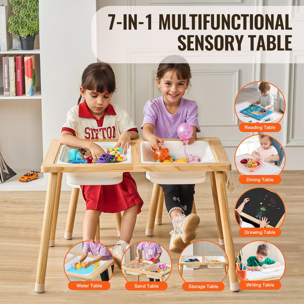 - Kids Sensory Activity Table & 2 Chairs with Sand and Water Bins Keezi Baby & Kids > Baby & Kid's Toys > Outdoor Play Equipment