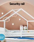 - Bed Frame Wooden Kids Single House Frame White AMOS Artiss Baby & Kids > Kid's Furniture > Kid's Beds & Bed Frames