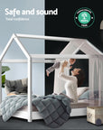 - Bed Frame Wooden Kids House Frame - White CASA | Elegant & Safe Design Artiss Baby & Kids > Kid's Furniture > Kid's Beds & Bed Frames