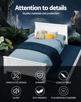 - King Single Wooden Trundle Bed – White Baby Stork Furniture > Bedroom > Beds & Bed Frames
