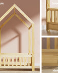 - Bed Frame Wooden Kids House Rock Frame - Wood | Stylish & Safe Design Artiss Baby & Kids > Kid's Furniture > Kid's Beds & Bed Frames