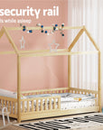 - Bed Frame Wooden Kids House Rock Frame - Wood | Stylish & Safe Design Artiss Baby & Kids > Kid's Furniture > Kid's Beds & Bed Frames