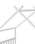 - Montessori-Inspired Single House Bed Frame – Solid Pine, White Baby Stork Furniture > Bedroom > Beds & Bed Frames