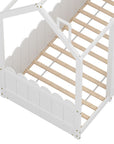 - Bed Frame Wooden Kids House Single Frame - White KORI Artiss Baby & Kids > Kid's Furniture > Kid's Beds & Bed Frames