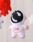 - Astronaut Space Explorer Nursery Mobile - Handmade Felt Plush Toy Baby Stork Baby Mobile
