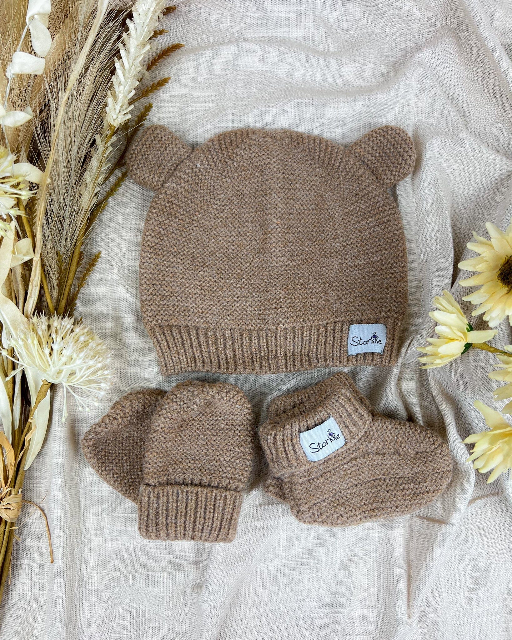 Beanie Gift Box Set Baby & Toddler Clothing Accessories Storkke Chocolate 