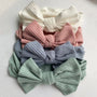 - Textured Baby Bow Knot Headband – Soft Stretch Linen Cotton | Baby Stork Storkke Hair Accessories