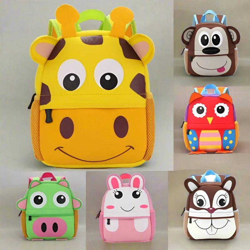 Cartoon Animal Backpacks for Kids | Cute and Comfortable School Bags ...