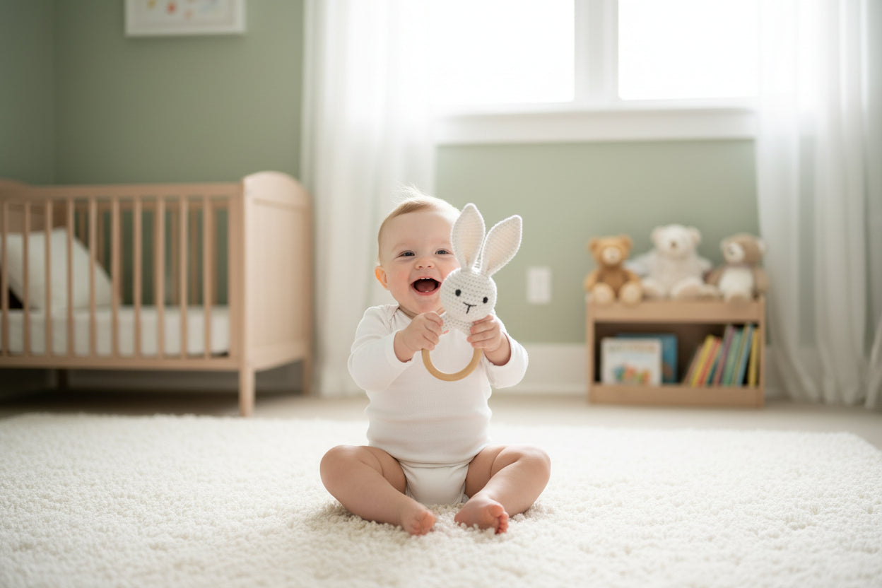Bunny - Crochet Animal Rattles Storkke Rattles