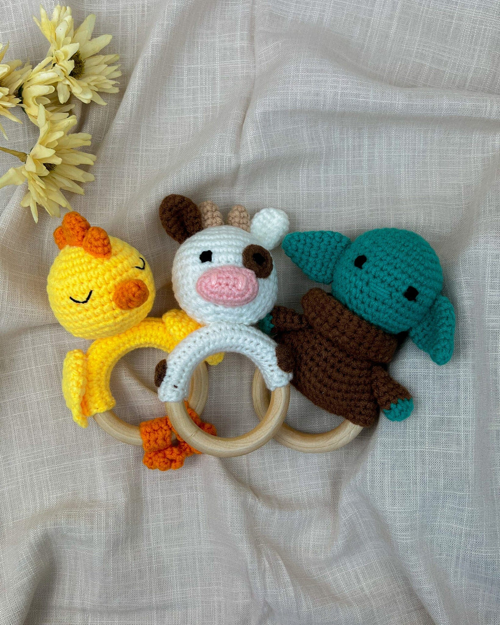 Peddlar Rattle Handmade Crochet Rattles - Eco-Friendly Baby Toys for Learning and Fun ...