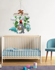 - Handmade Prehistoric Dinosaur Nursery Mobile - Premium Felt Decor Baby Stork Baby Mobile