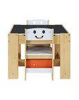 - Kids Table & Chairs Set with Chalkboard & Storage | 3-Piece Activity Desk Keezi Baby & Kids > Kid's Furniture