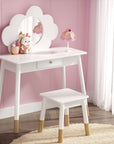 - Enchanted Kids Vanity Set with Mirror and Storage Drawer Keezi Furniture > Bedroom
