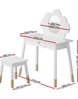 - Enchanted Kids Vanity Set with Mirror and Storage Drawer Keezi Furniture > Bedroom