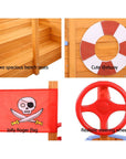 - Pirate Adventure Sandpit: Wooden Boat with Canopy & Bench Seat Keezi Baby & Kids > Toys