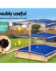 - Oasis Sandbox: Wooden Sandpit with Sun Canopy | Protected Outdoor Fun Keezi Baby & Kids > Toys