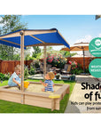 - Oasis Sandbox: Wooden Sandpit with Sun Canopy | Protected Outdoor Fun Keezi Baby & Kids > Toys