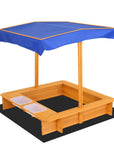 - Splash & Dig Sandbox: Wooden Sandpit with UV Canopy & Water Basins Keezi Baby & Kids > Toys