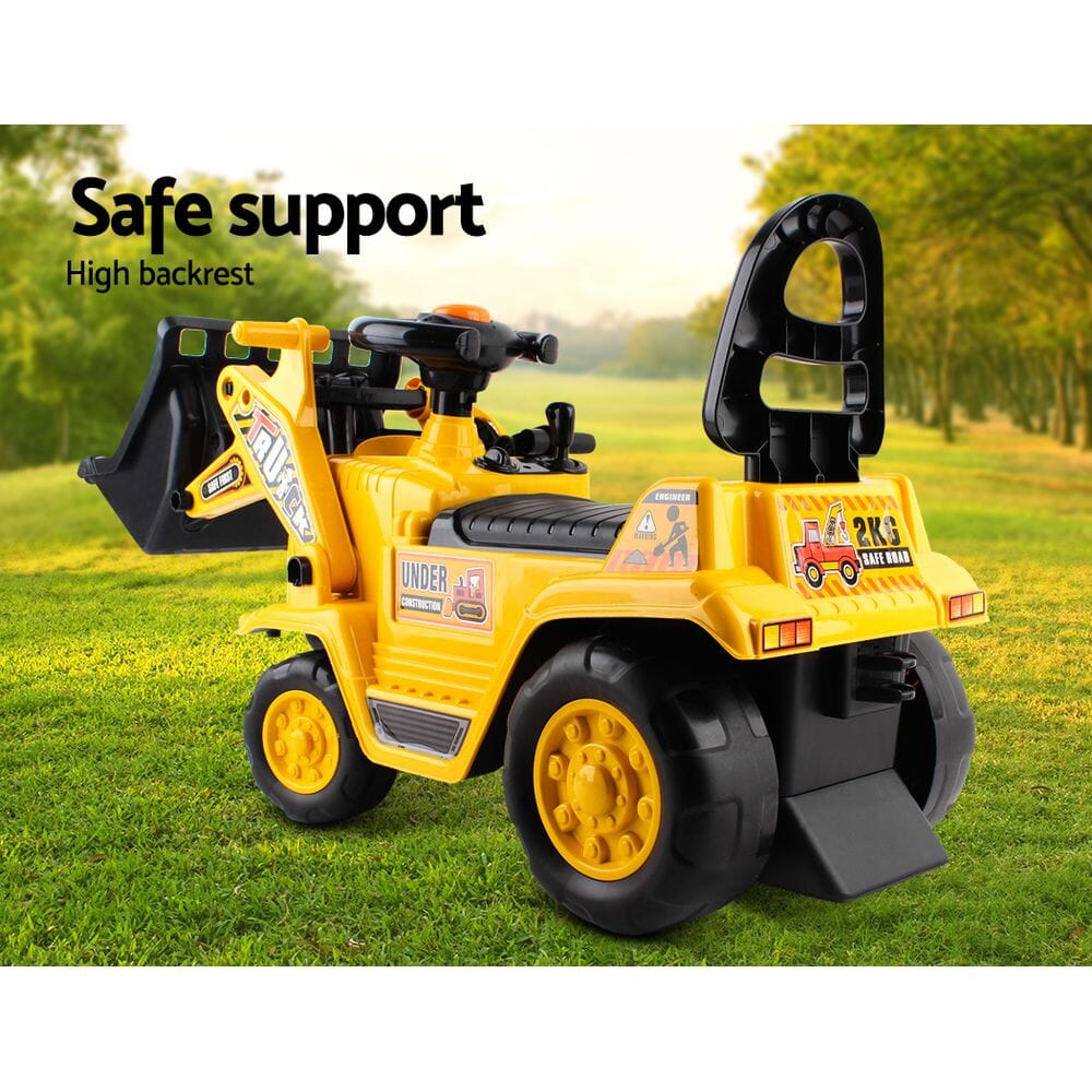 Toy Riding Bulldozer Kids Ride-On Bulldozer Toy | Keezi Excavator for Outdoor Fun – Baby Stork