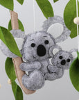 - Koala Nursery Mobile - Handmade Wool Felt Mobile Baby Stork Baby Mobile