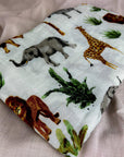 Muslin Swaddle - Jungle Swaddling & Receiving Blankets Storkke 