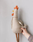 Nordic Inspired Rooster Soft Toy Stuffed Animals Storkke 