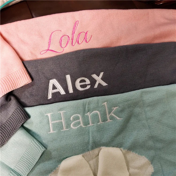 Personalised Soft Bunny Blanket Baby Gift Sets Storkke 