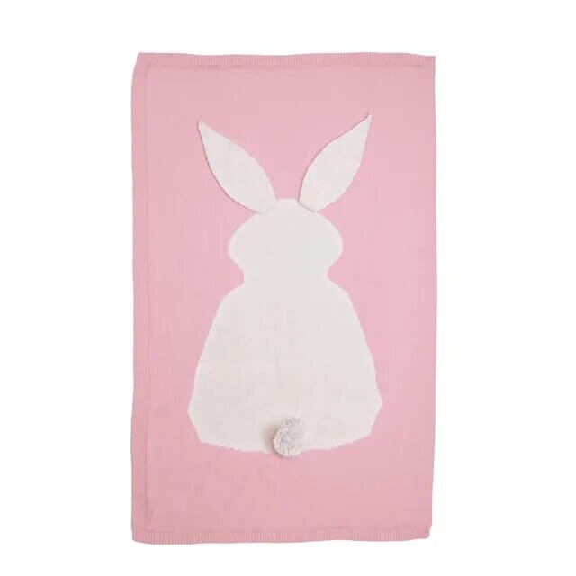 Personalised Soft Bunny Blanket Baby Gift Sets Storkke Pink 