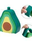 - Silicone Avocado Stacker - Educational Montessori Toy Storkke Sorting & Stacking Toys