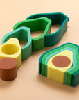- Silicone Avocado Stacker - Educational Montessori Toy Storkke Sorting & Stacking Toys
