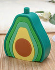 - Silicone Avocado Stacker - Educational Montessori Toy Storkke Sorting & Stacking Toys