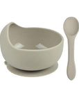 Silicone Bowl & Spoon - Multiple Colours Baby & Toddler Food Storkke Mocha 