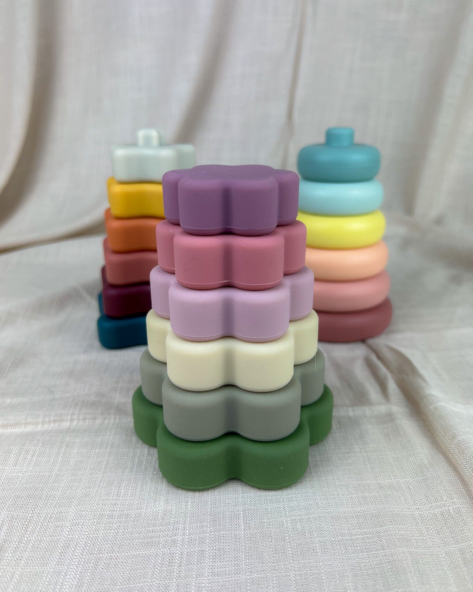 Silicone Flower Stacker Sorting & Stacking Toys Storkke 