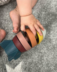- Silicone Rocket Stacker - For Skill Development Storkke Sorting & Stacking Toys