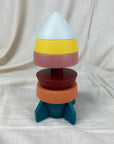 Silicone Rocket Stacker Sorting & Stacking Toys Storkke 