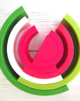 Silicone Watermelon Stacker Sorting & Stacking Toys Storkke 