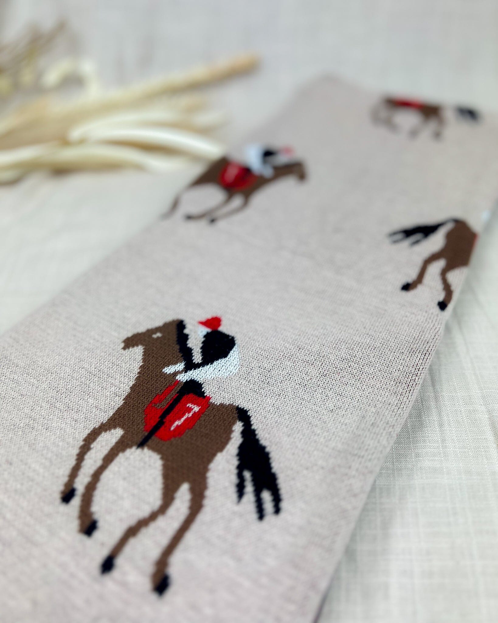 Soft Knit Horse Blanket Swaddling &amp; Receiving Blankets Storkke Grey 