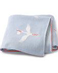 Soft Knit Stork Blanket Swaddling & Receiving Blankets Storkke Light Blue 