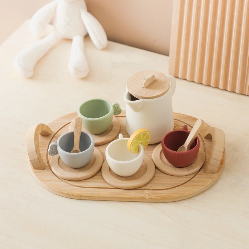Toddler Tea Party Set Baby Stork Afternoon Tea Set (with serving board) 