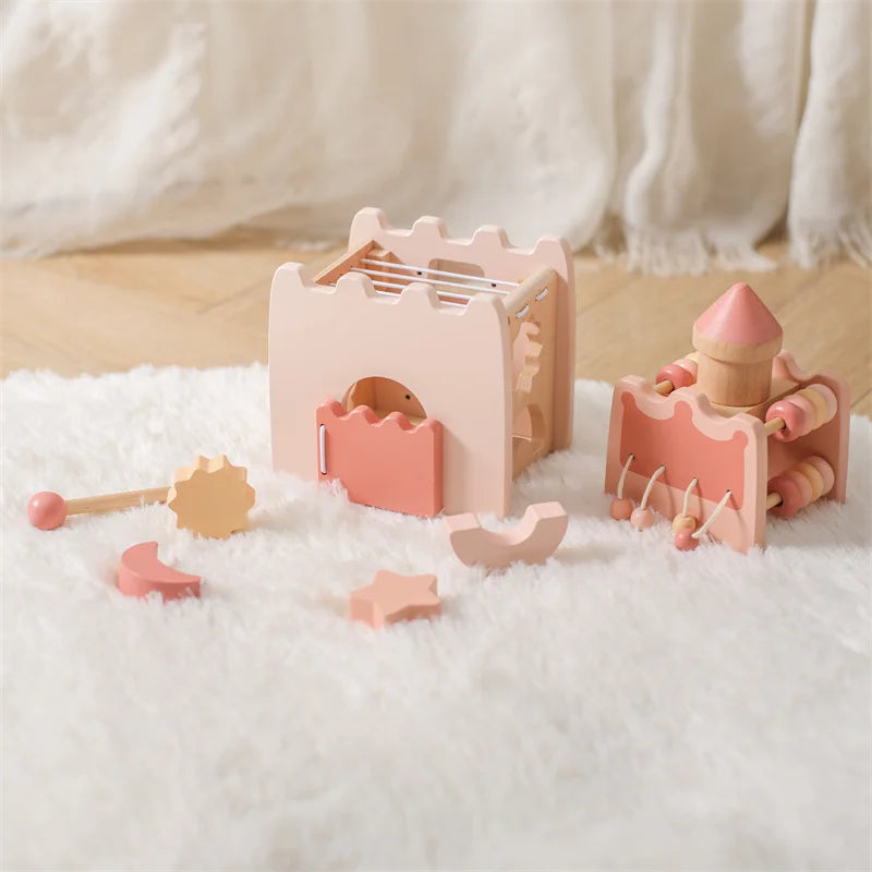 Wooden Princess Castle Busy Cube Baby Toys & Activity Equipment Storkke 
